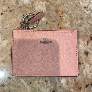 Coach card keychain